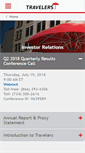 Mobile Screenshot of investor.travelers.com